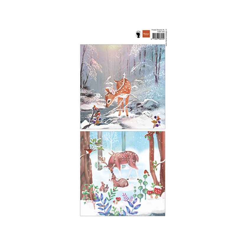 Knipvel Marianne Design Decoupage Forest dreams XL