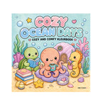 Ontspan met het Findit Color kleurboek Cozy Ocean Days. 40 handgetekende, enkelzijdige kleurplaten (21,6x21,6 cm) voor potlood en marker. Bestel nu!
