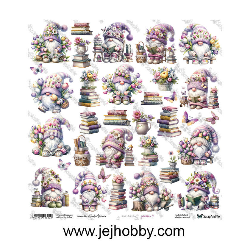 G-4 ,gnomes 4, scrap and me, jej hobby