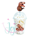 Gepersonaliseerde Dinosaurus T-Rex traktatiebeker Large voor school of feestjes
