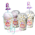 Gepersonaliseerde Unicorn traktatiebeker Large voor school of feestjes