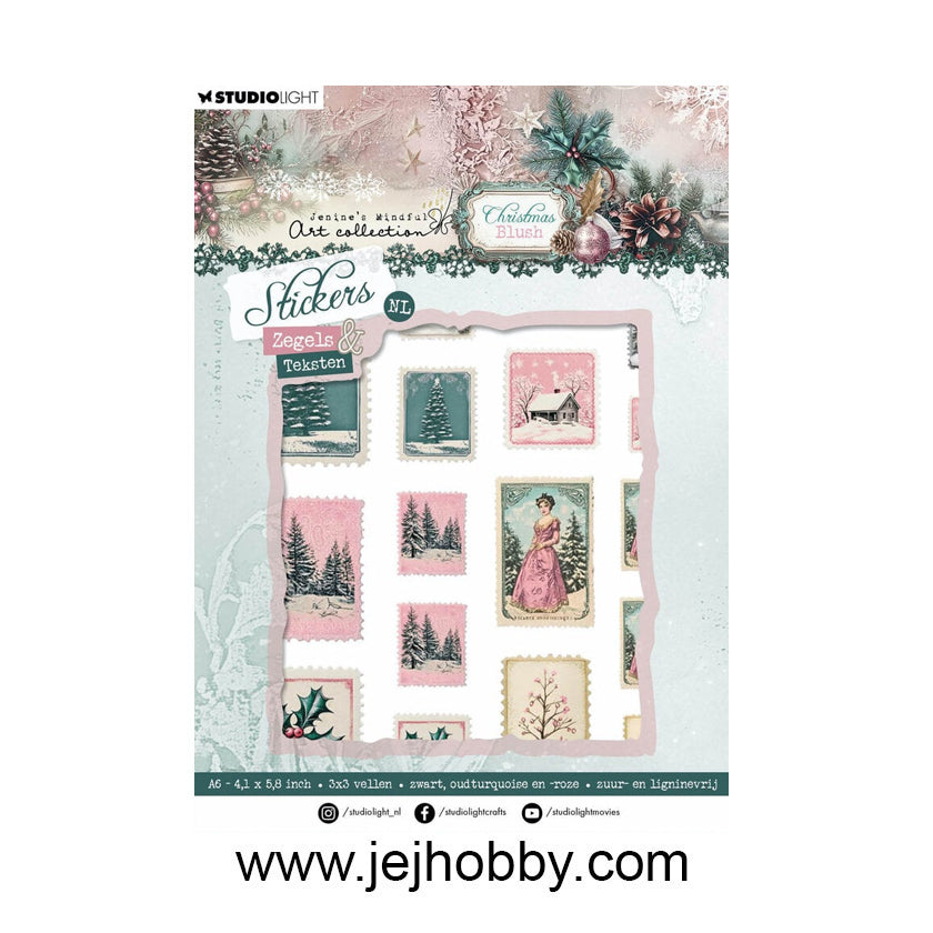 JMA-CB-STIC53, Christmas blush, stickers, JMA, Studio light, Jej hobby