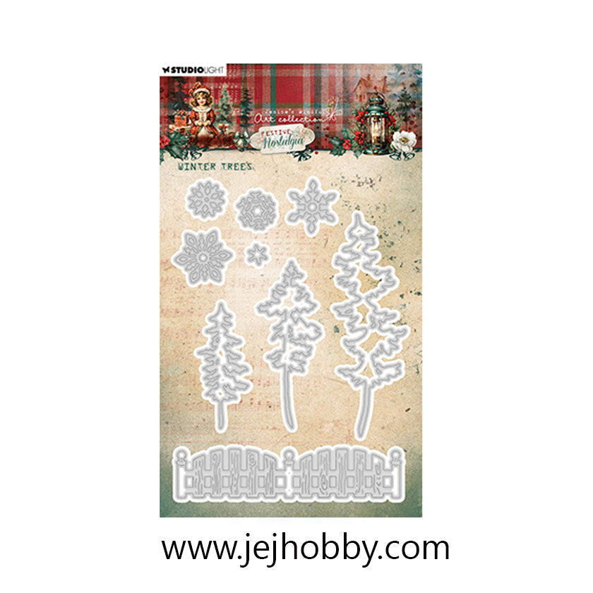 JMA-FN-CD905, Winter trees, Festive Nostalgia, JMA collectie, Studio Light, Jej hobby