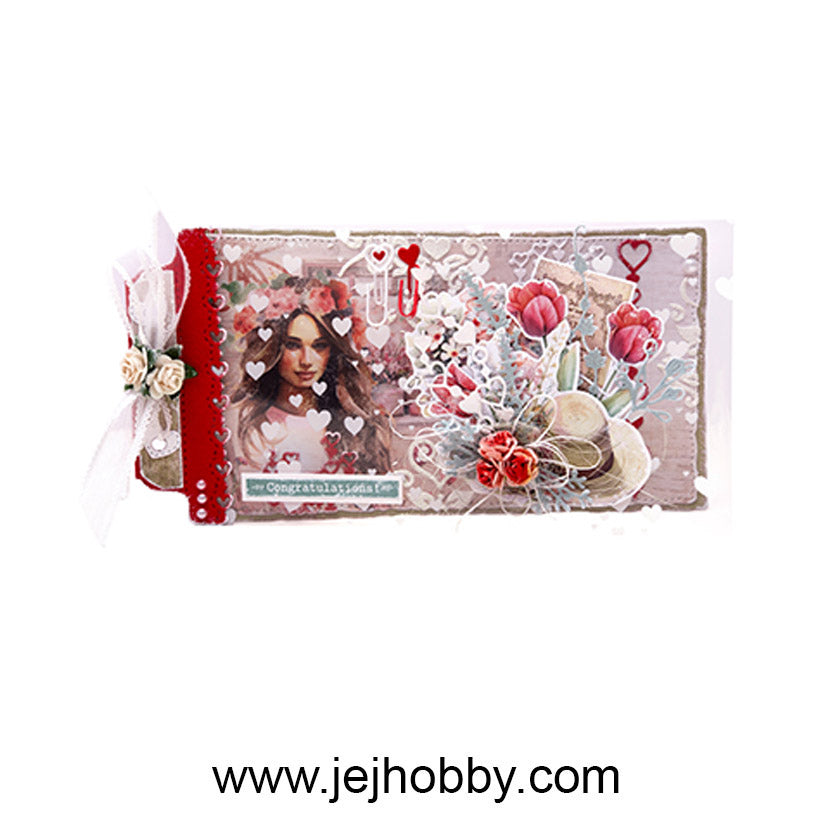 Voorbeeldkaart gemaakt met de JMA-SYL-DCPP287 Die cut Sending You Love van studio Light