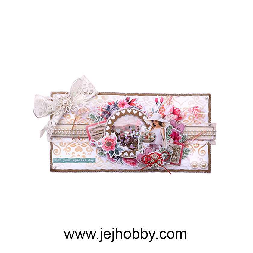 Voorbeeldkaart gemaakt met de JMA-SYL-DCPP287 Die cut Sending You Love van studio Light