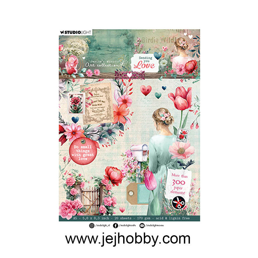 JMA-SYL-DCPP287 Die cut Sending You Love studio Light. Dit zijn plaatjes voor hobby