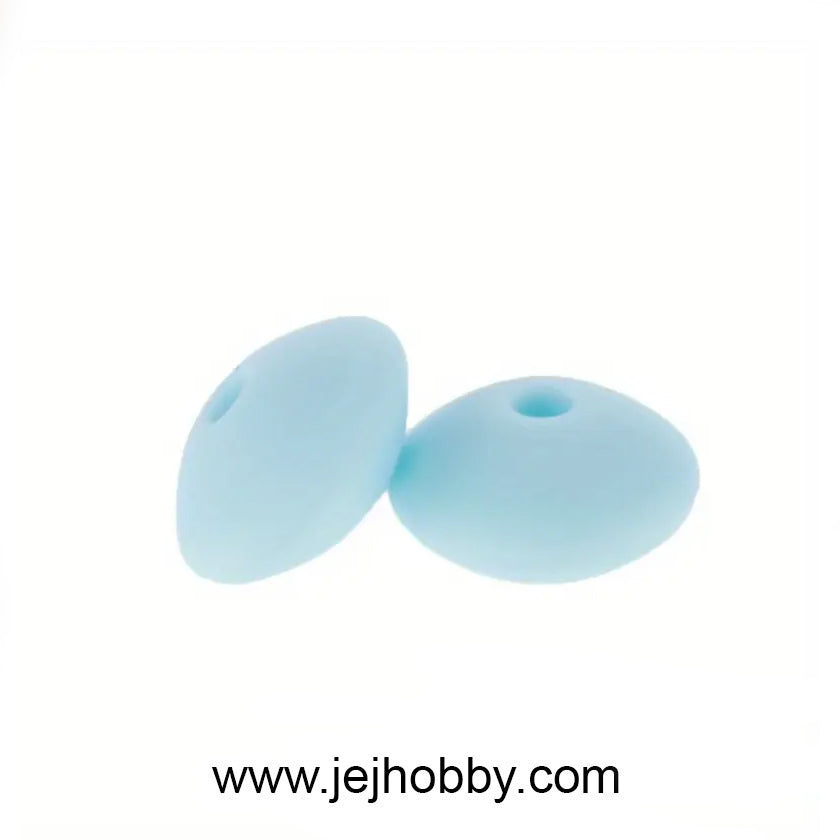 ovaal 12 mm licht blauw