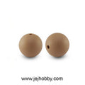 KR-SK-RD15-03, siliconen kraal, rond, bruin, jej hobby