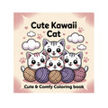 Kleurboek cozy cute kawaii cat van Find it