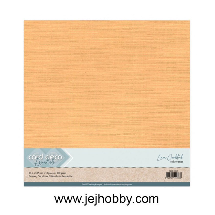 LKK-SC09, Linnenkarton Salmon, Card deco, jej hobby