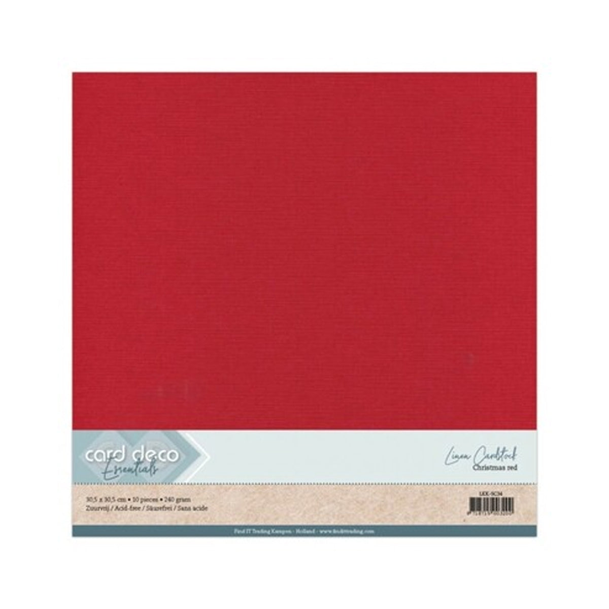 SC34 Christmas red - Linnen Karton