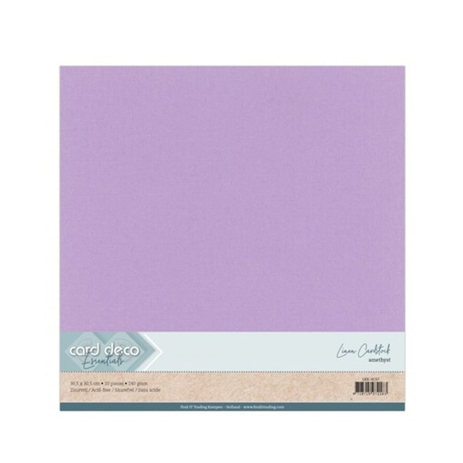 LKK-SC57 Amethyst 30,5x30,5 van Card deco. Dit is linnenkarton voor hobby zoals kaarten maken en scrapbooking