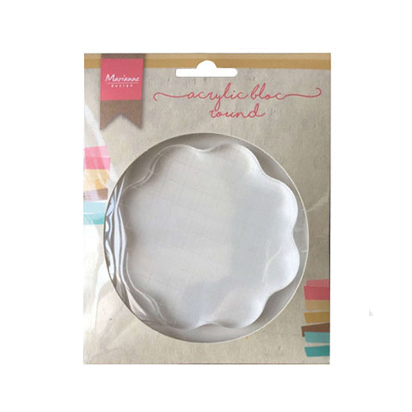LR0011 Acrylic stamp bloc large van Marianne Design. DIt is een stempelblok voor hobby