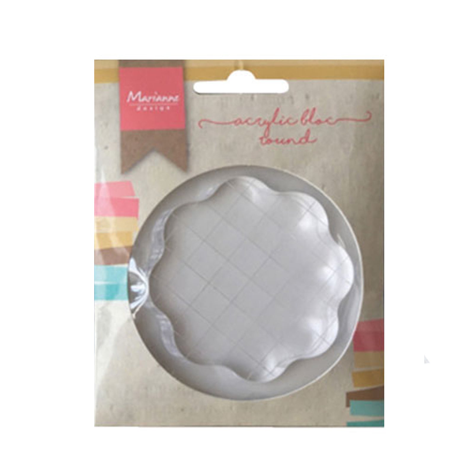 LR0012 Acrylic stamp bloc small van Marianne design. Dit is een stempelblok voor hobby