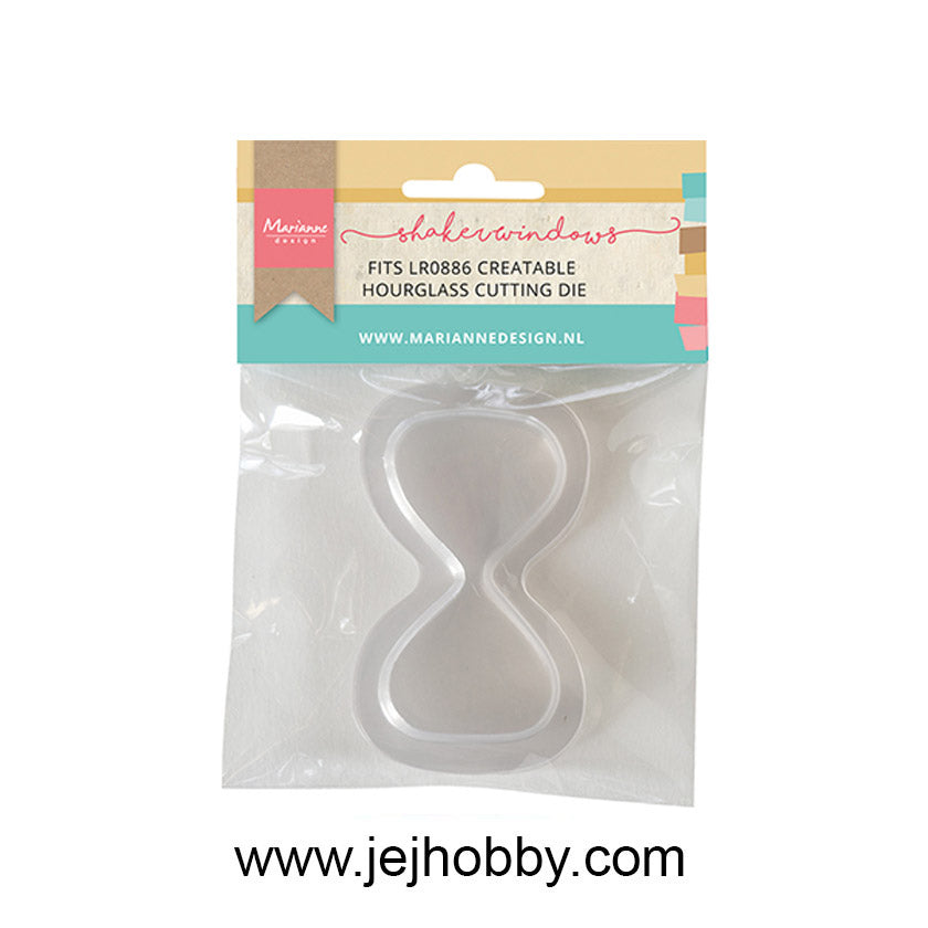 LR0071, Marianne Design Creatable, Shaker Windows Hourglass, jej hobby