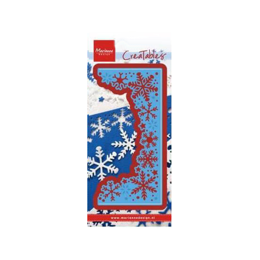 LR0498. snowflakes border. creatables. Marianne design. jej hobby