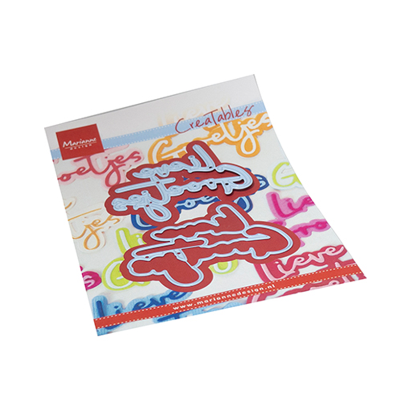 LR0842, Marianne Design, Creatable, Lieve Groetjes, jej hobby