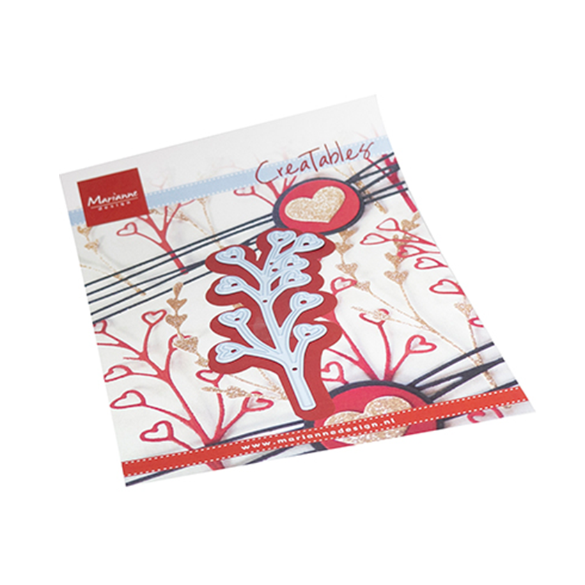 LR0844, Marianne Design, Creatable, Open heart sprig, jej hobby