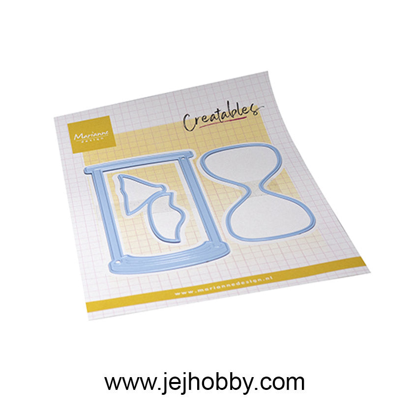 LR0886, Marianne Design, Creatable, Hourglas, jej hobby