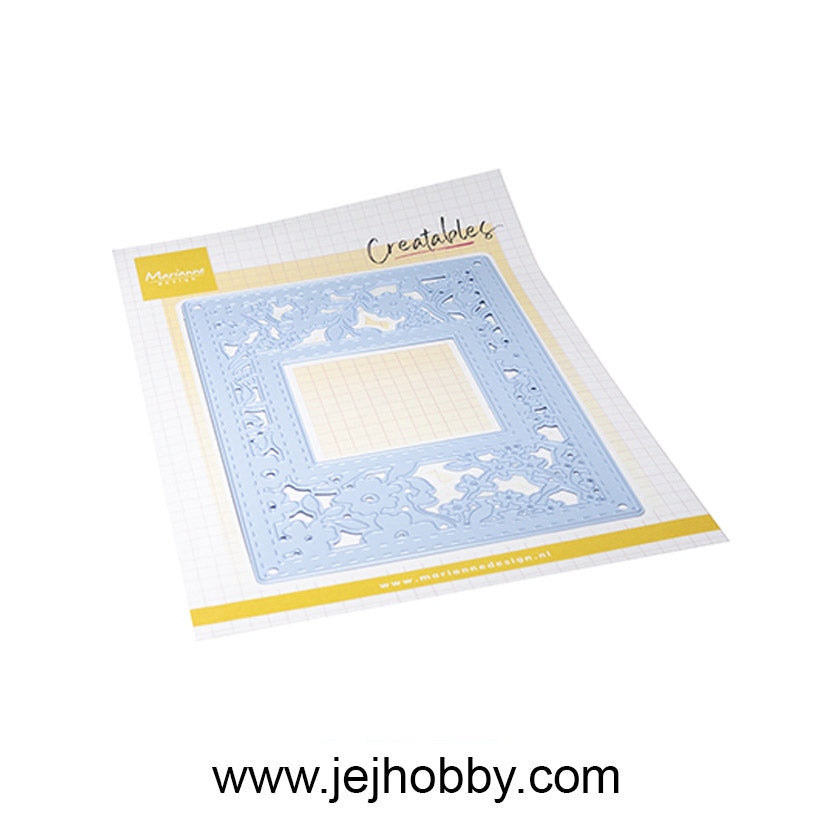 LR0888 Rectangle Flowers creatable, marianne design, jej hobby