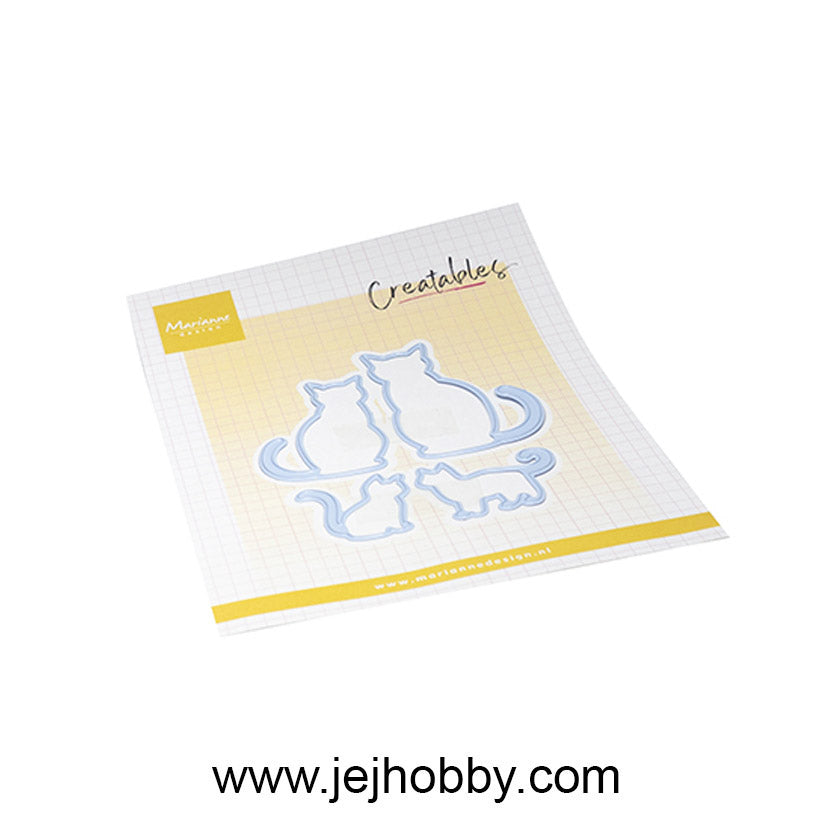 LR0889, Cats & Kittens creatable, marianne design, jej hobby