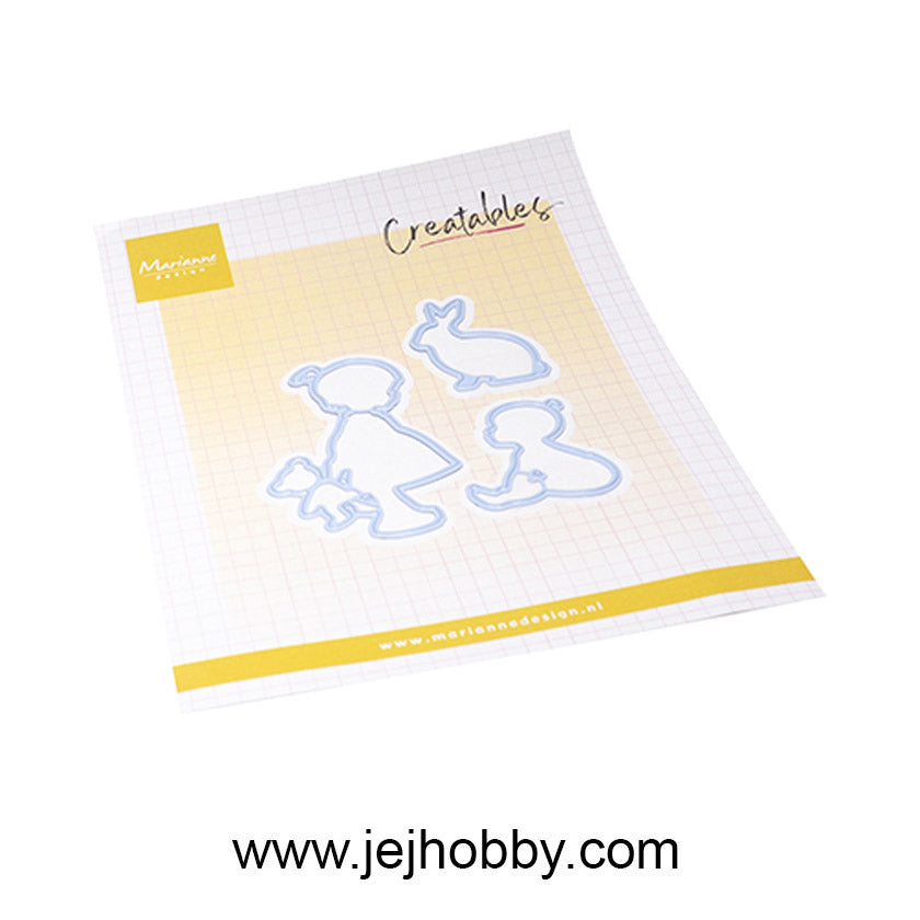LR0892Silhouette Girl, Marianne Design, jej hobby 