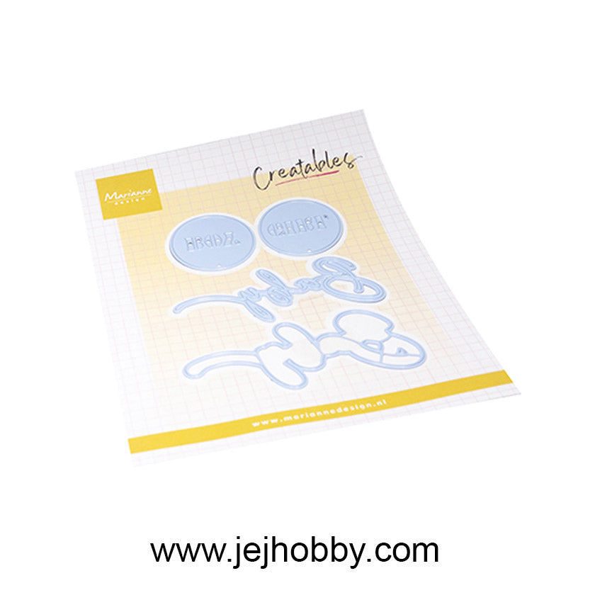LR0894, Baby boy girl text, Marianne Design, jej hobby