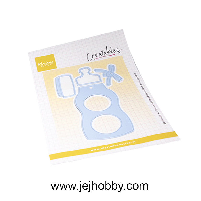 LR0895, Baby Bottle by Marleen, Marianne Design, jej hobby