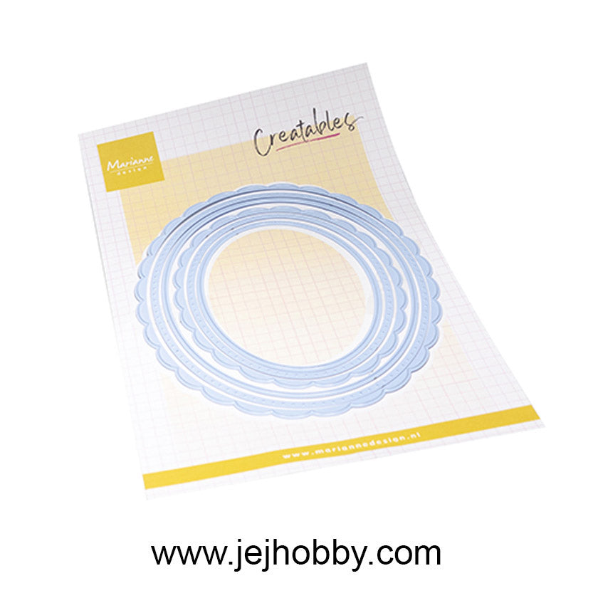 LR0898 Scalloped Oval