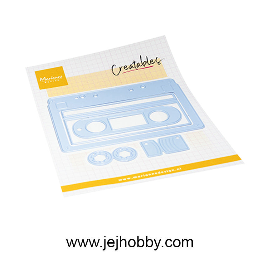 LR0910, Cassette tape, creatable, Marianne design, jej hobby