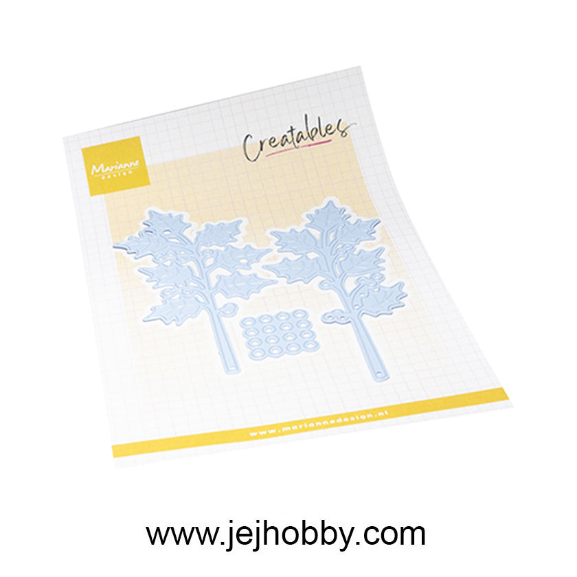 LR0914, Holly sprigs Creatable, Marianne design, jej hobby