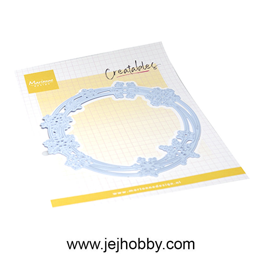 LR0928, Ice crystals circle, Creatable, Marianne design, jej hobby