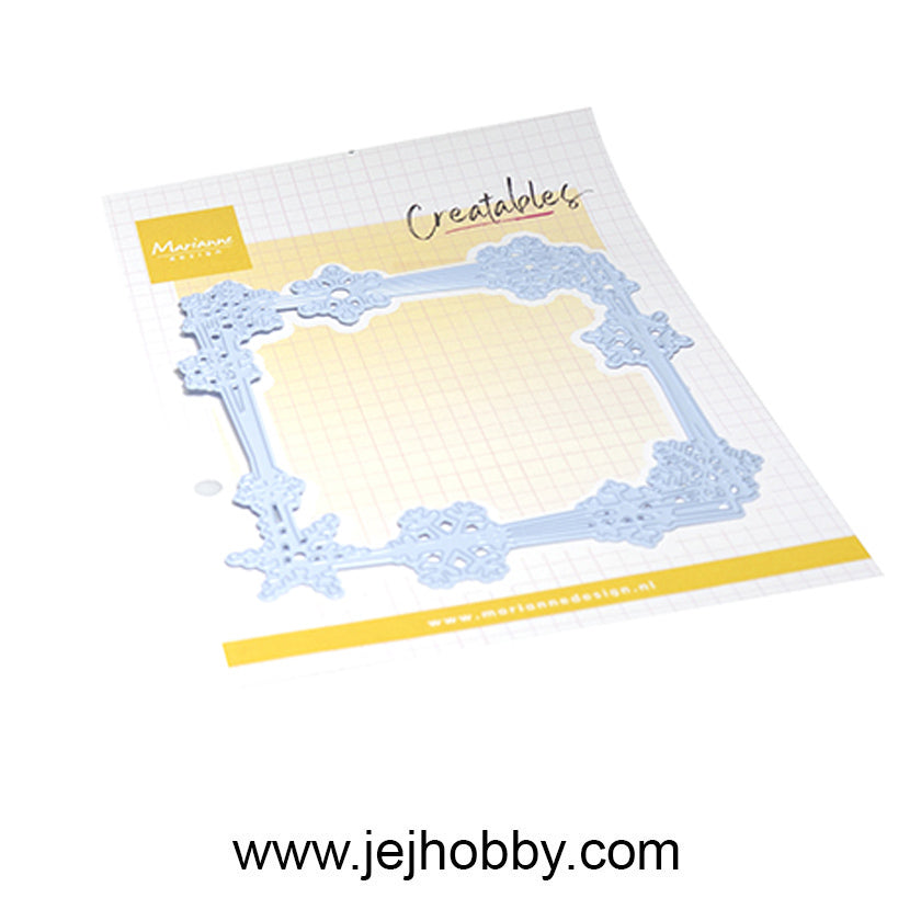 LR0929, Ice crystals square, Creatable, Marianne design, jej hobby