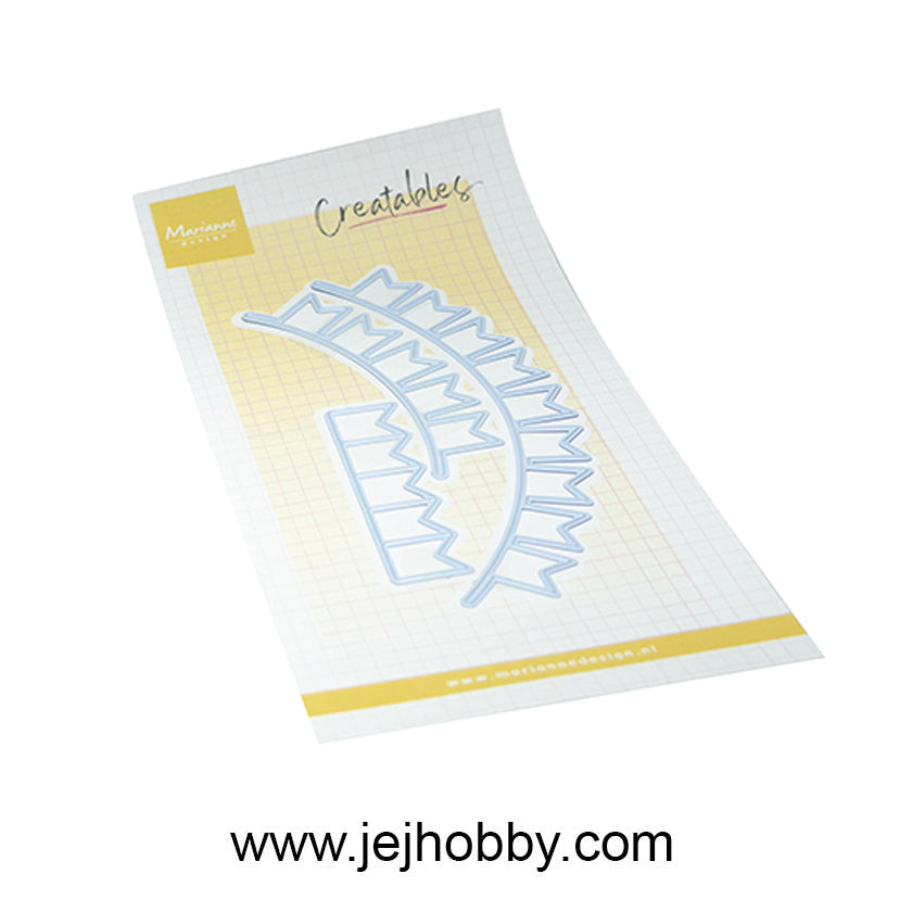 LR0939, Flag banner, Marianne Design, jej hobby