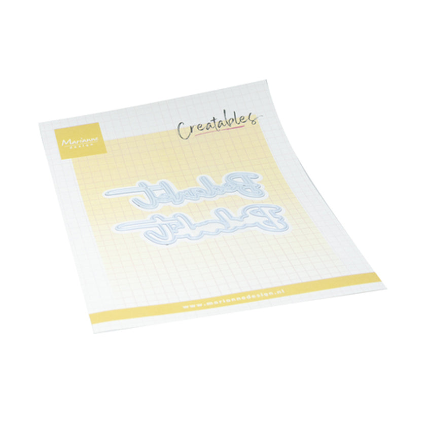 LR0943, Bedankt, creatable, Marianne Design, jej hobby