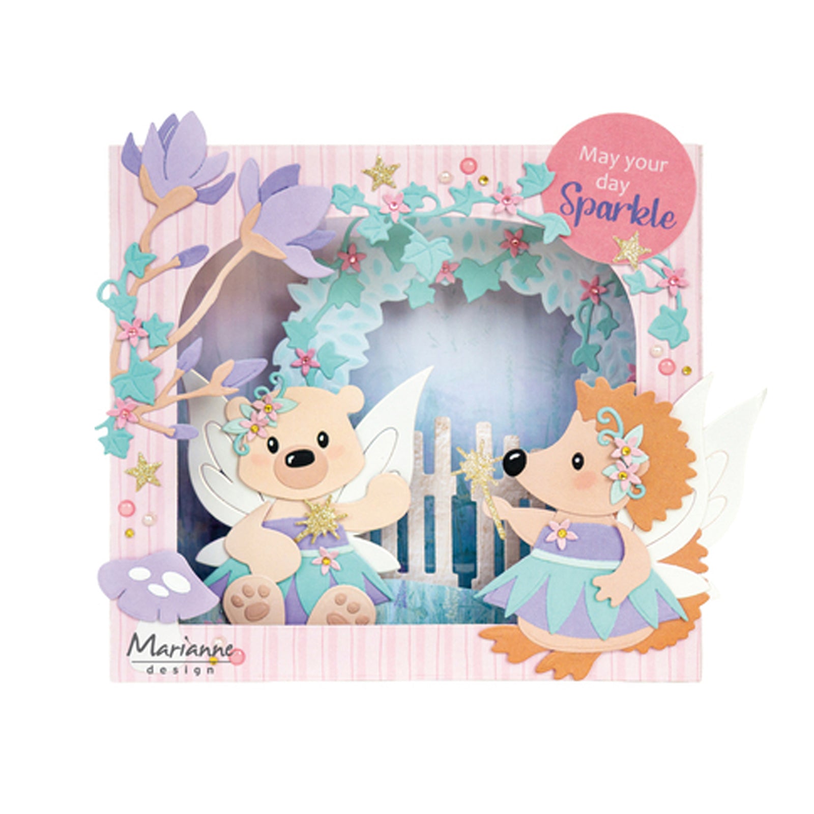 Voorbeeldkaart gemaakt met de Lr0951 Magnolia, Lr0952 Ivy