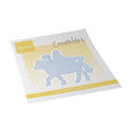Marianne Design LR0983 Creatables Sinterklaas snijmal met afbeelding van Sinterklaas op zijn paard.
