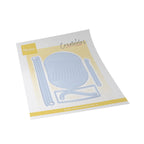 Marianne Design LR0985 Creatables Yarn set van vier snijmallen met bol wol, breinaalden en haaknaald.
