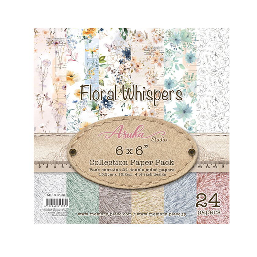 MP-61393, memory place, paper pack,  Floral whispers, jej hobby