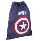 Marvel Captain America Gym tas van 40 cm, optioneel met naam