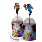 Minecraft Lush Cave Pringles school en feest traktatie