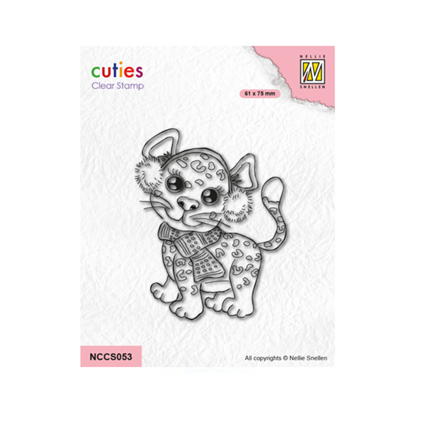 Nellie Snellen clear stamp cheetah