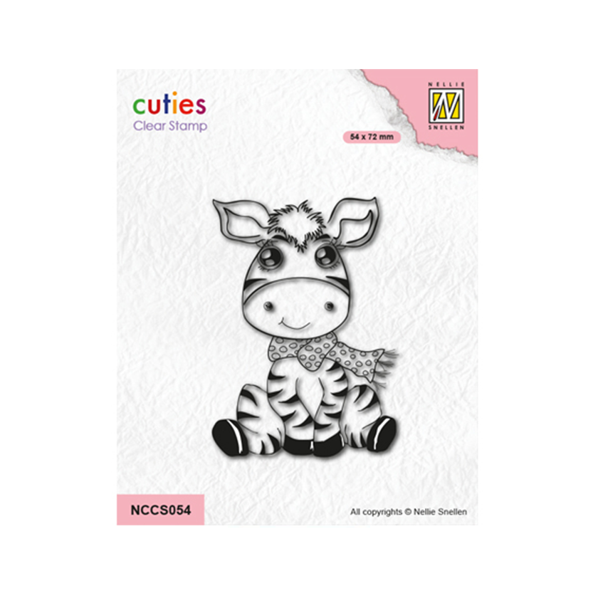 Nellie Snellen clear stamp Zebra