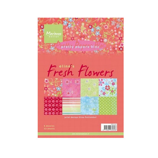 Pretty papers bloc Marianne Design Eline's fresh flowers