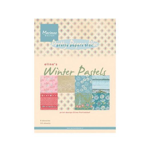 Pretty papers bloc Marianne Design Eline's winter pastels