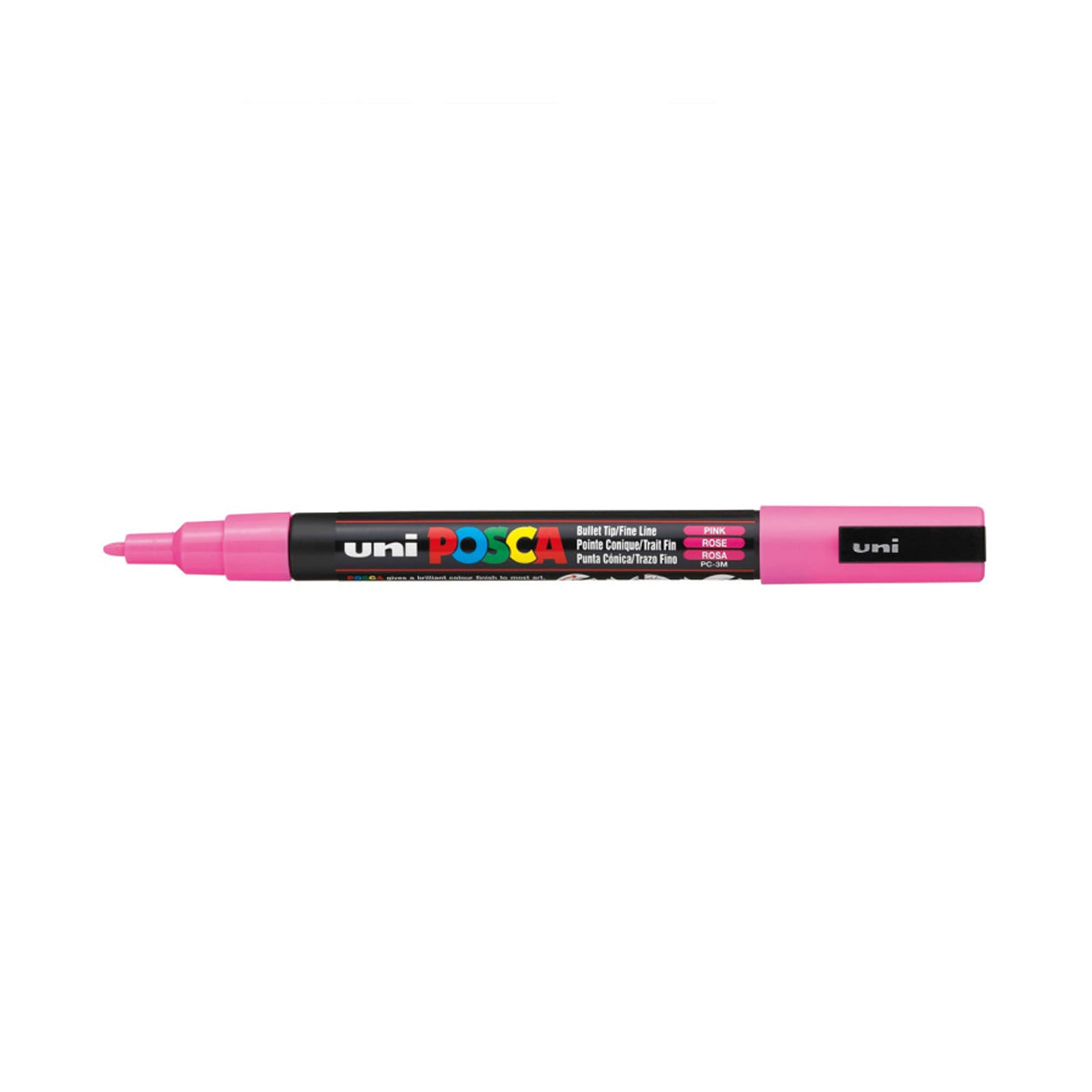 PC3M-RE, Uni Posca Verfmarker 3M Roze Acryl marker, Jej hobby