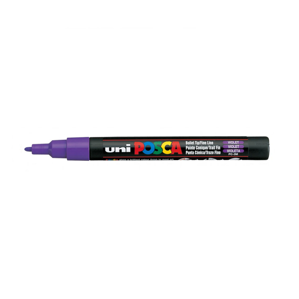 PC3M-VT, Uni Posca Verfmarker 3M, Paars Acryl marker, Jej hobby