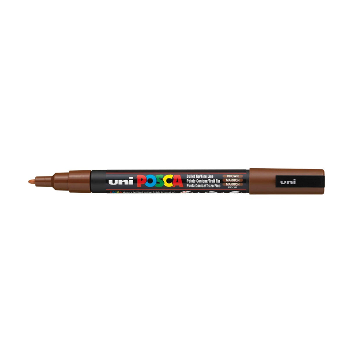 PC3MM, Uni Posca Verfmarker 3M, bruin Acryl marker, Jej hobby