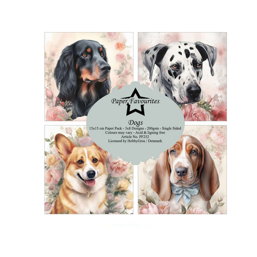 Paper favourites paper pack Dogs