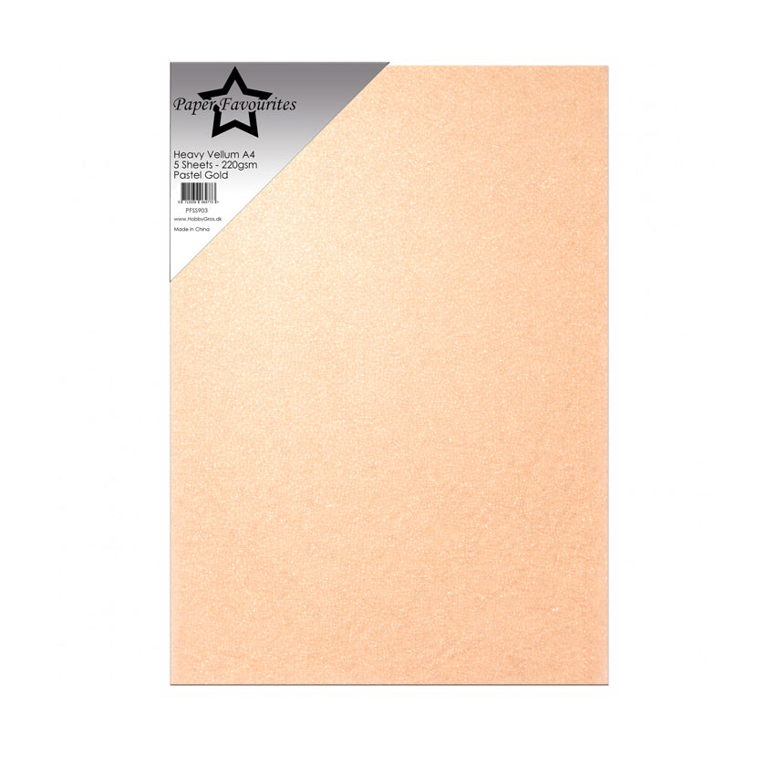 PFSS903 Heavty Vellum Pastel Gold paper van favourites. Dit is vellum voor hobby